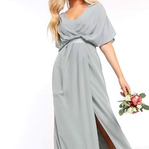 ASOS Bridesmaid Short Sleeve Maxi Dress